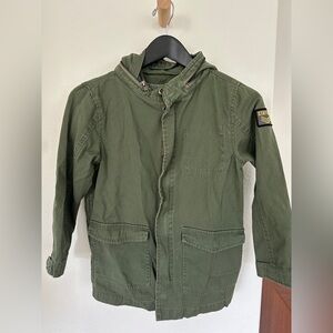 CottonOn Kids Green Jacket with Stay Rad Patch